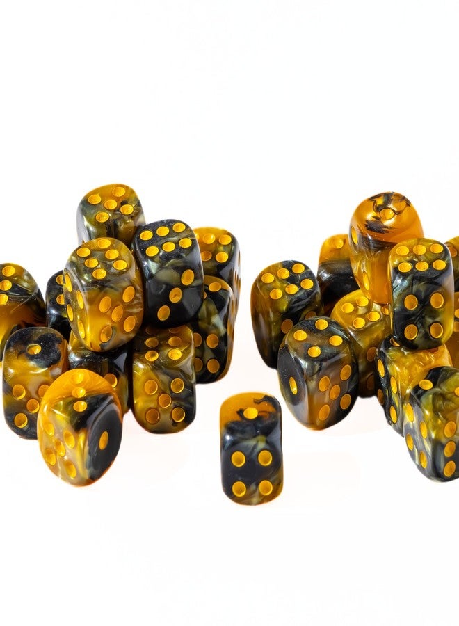 شركة إيزي رولر دايس مجموعة EASY ROLLER DICE CO المكونة من 25 قطعة من النرد ذي 6 أوجه مقاس 12 مم - مجموعة متطابقة من النرد ذي 6 أوجه مع نقاط (نحلة طنانة) - Image 2